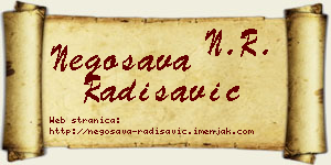 Negosava Radisavić vizit kartica